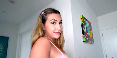 Rebel with a trimmed pussy getting fucked all evening