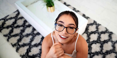 Sexy babysitter gets her tight pussy filled by older boss