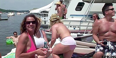 Party On A Boat With Naked Chicks