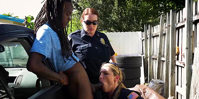 Luscious cop Maggie Green rides BBC after pussy buffet