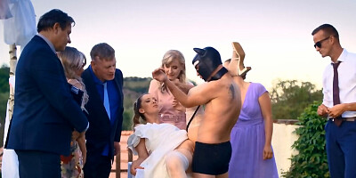 Fetish party at the wedding is what Andrea and Falco White want