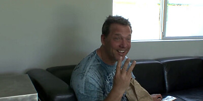 Naughty blonde gets horny flashing tits and butt outdoors