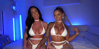 Perfect Body Babes Hayley Davies And Jennifer White Share Lucky Cock