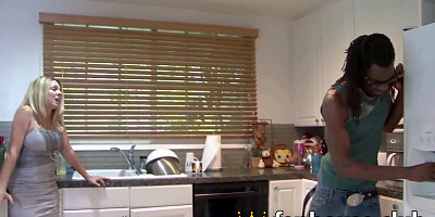 Angela Attison And Britney Young In Naughty Stepcomrades Stepsisters Share A Sloppy Bbc