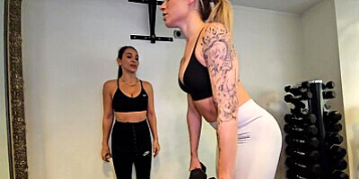 Danika meets my personal trainer - Hot post workout