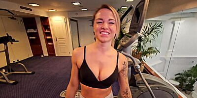 Danika meets my personal trainer - Hot post workout