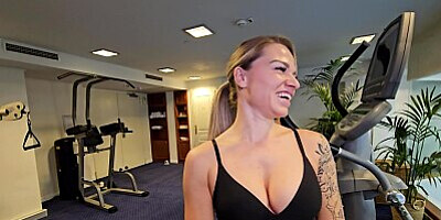 Danika meets my personal trainer - Hot post workout