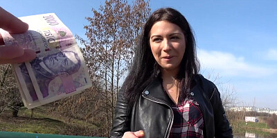 Martin Gun Rachel Adjani in French Tourist Fucked in Public Stairwell - PublicAgent