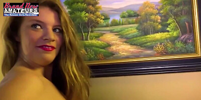 Green Eyed In Busty Ginger Aubrey Nd Masturbates Her Wet Pussy!
