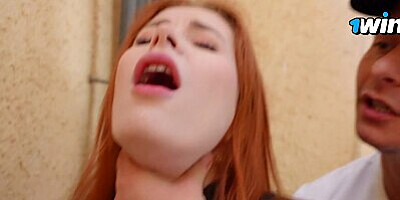 Busty Babe Sucks YouTuber in Vestibule, Then Gets Banged at his Place