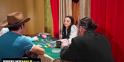 The Best Casino In History - You Can Bang The Blackjack Dealer Whenever You Feel Like It - Gangbang With Busty Brunette Milf