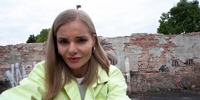 Petite naive babe doggystyled in POV