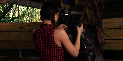 Simple-minded and super sexy farm-girl Aidra Fox is trying to get her chores done