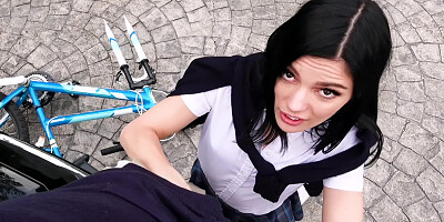 ...Hardcore car fucking for young petite Sadie Blake...