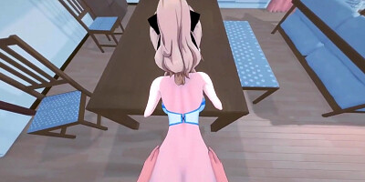 Jean Gets Fucked On A Table, Cum On Her Ass Pov - Genshin Impact Hentai