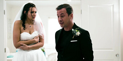 Best man bangs forbidden babe Bella Rolland before wedding