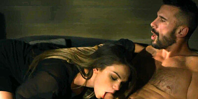 ...Athena Faris sucks big dick and gets fucked in the middle of the night...