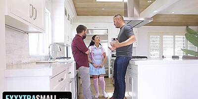 Little Squirting Asian Slut Pays Her Stepdaddys Overdue Rent With Her Virgin Pussy