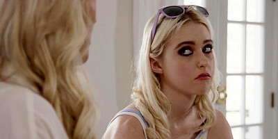 Teen Chloe Cherry scissoring MILF lesbian attorney