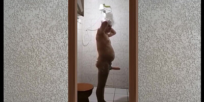 Meu Banho Gostoso Com o Pau Duro 005
