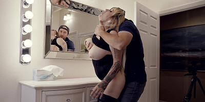 ...Big booty Hadley Haze gets rough fuck and creampie...