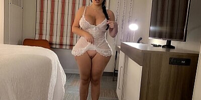 THICK Young Sugar Babe Slut vists Sugar Daddy. Makes him cum TWICE with that fat ass!