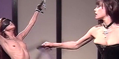 Redhead sub loves being dominated and spanked by lesbians