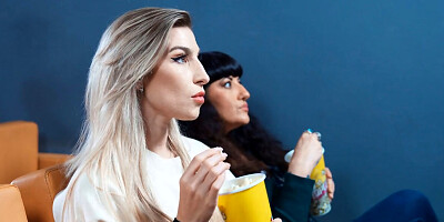 Niky Bimbodoll is going to get fucked in a tiny movie theatre