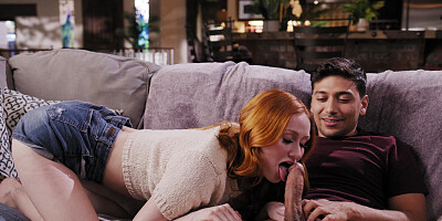 ...Fuck from stepbrother for slim redhead Scarlet Skies...