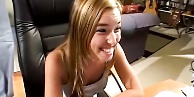 Sandy's perky tits video