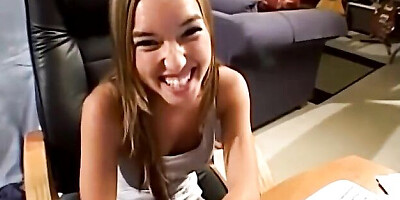 Sandy's perky tits video