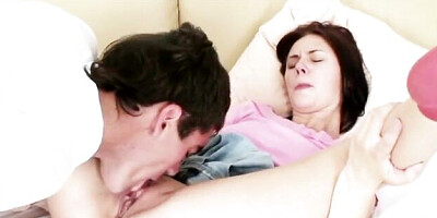 Teen cutie Midge likes riding on a pretty huge loaded dick