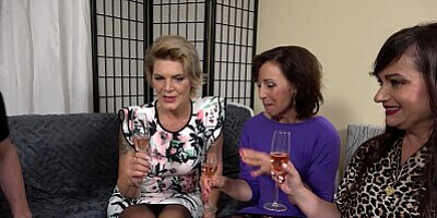 Busty Mature Women Hire a Male Stripper To Satisfy Their Needs!