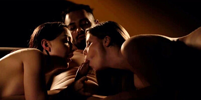 Stud makes Lady Lyne and Lady Gang cum multiple times