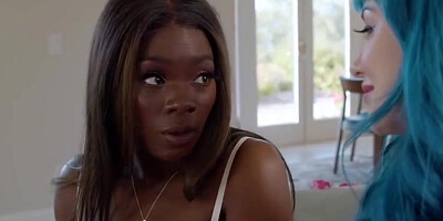 White Babe Facesitting Ebony Lesbian Bff - Big T, Ana Foxxx And Jewelz Blu
