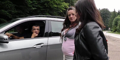 MILF lady with a hot body decides to go all out in public