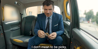 Female Fake Taxi - This guy gets lucky with a horny female taxi driver