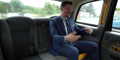 Female Fake Taxi - This guy gets lucky with a horny female taxi driver