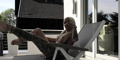 Outdoor Sunbathing Dirty Talk JOI from German Bikini Teen