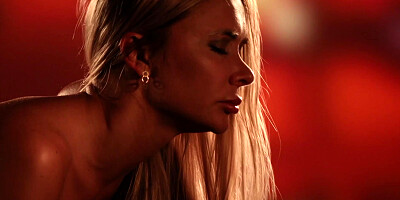 Sensual blondie ass drilled after slow passionate blowjob