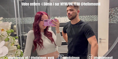 22 ans GANGBANG 5 bites pour Hellolimoon elle se prend un bukkake et se fait défoncer la chatte