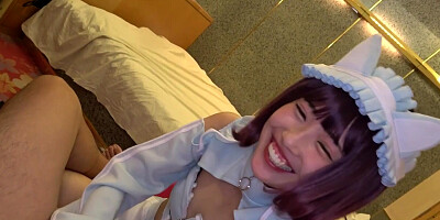- A masturbator con café lady who is exhausted with erotic buttocks! - 2 portio iki vaginal shot to the middle of the costume! Maya (22)