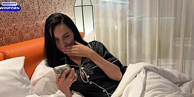 Horny MILF gives her husband a first class blowjob