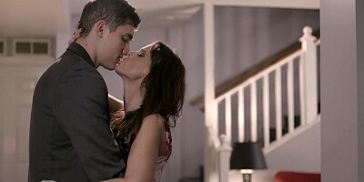 Syren DeMer sucks young man off and rides his throbbing dick