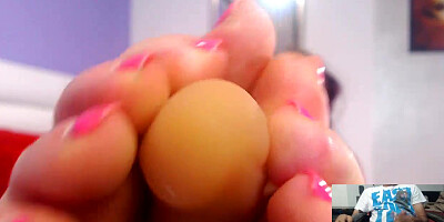 Skype Foot Fetish JOI with Sexy Latina