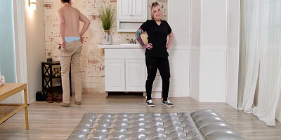 Nick Strokes And Kaiia Eve In Naughty Tattooed Masseuse Knows How To Put Her Client At Ease 12 Min