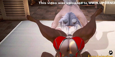 Furry Hentai - Wolfboy & Horse Hard