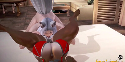 Furry Hentai - Wolfboy & Horse Hard