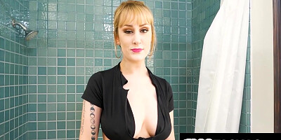 Titted Blond Hair Babe Gf Gets Her Breast Bounci