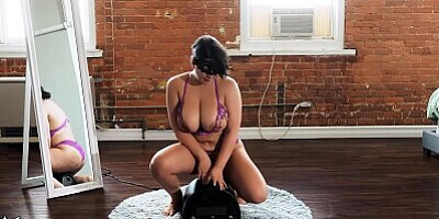 TRUE AMATEURS - Sarah Wakes Up In The Morning And Starts Her Day By Riding Her Sex Toy Machine